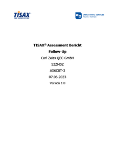 Vorschaubild von TISAX® Assessment Follow Up