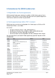 Vorschaubild von Informationen für ZEISS Lieferanten